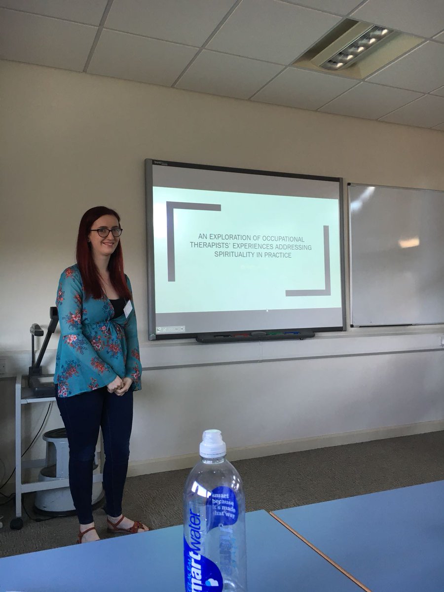 OccupationalFox's tweet photo. Great feedback on my presentation today, such a valuable experience for the future and good to develop my ideas #uocOT #uocPT https://t.co/8uSNtlcPLC