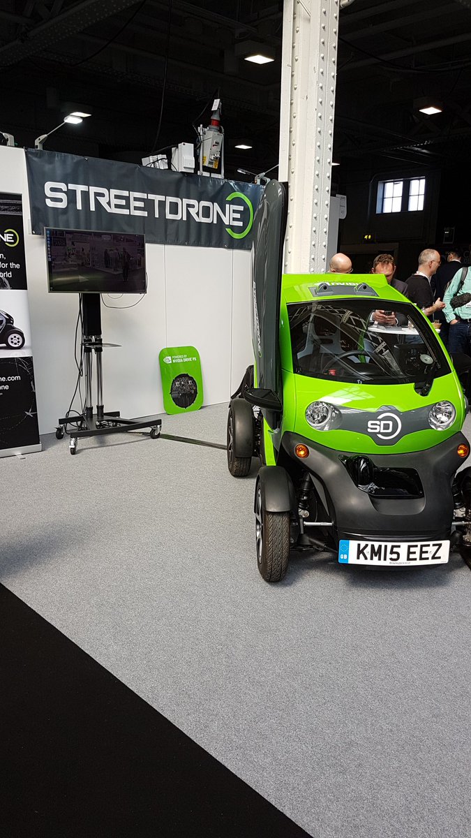 MikeHiver's tweet photo. #IoTTechExpo @StreetDrone is creating an open, accessible platform for the self driving car world => based on Renault's Twizy https://t.co/UQQGBzR0cI