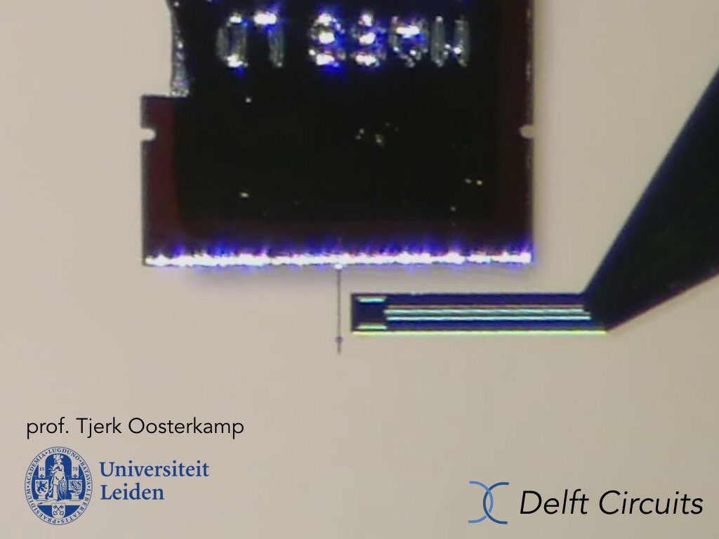 delft_circuits's tweet photo. We made the flux-detector chip for the novel magnetic-resonance force microscope(#MRFM) of prof #Oosterkamp. This critical tool could be essential to tackle the TLS problem plaguing coherence times of #qubits in #quantumcomputing and opens many other experimental possibilities. https://t.co/90A86OdMhK