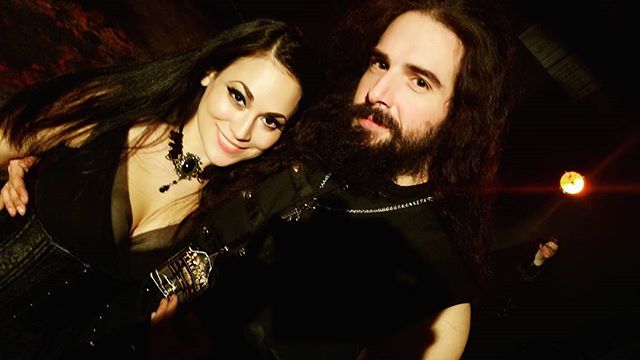 Great pic of Raine and Greg from our European tour with <a href="/_Therion/">Therion</a>, <a href="/Imperial_Age/">Imperial Age</a> and <a href="/NullPositiv/">Null Positiv</a>!