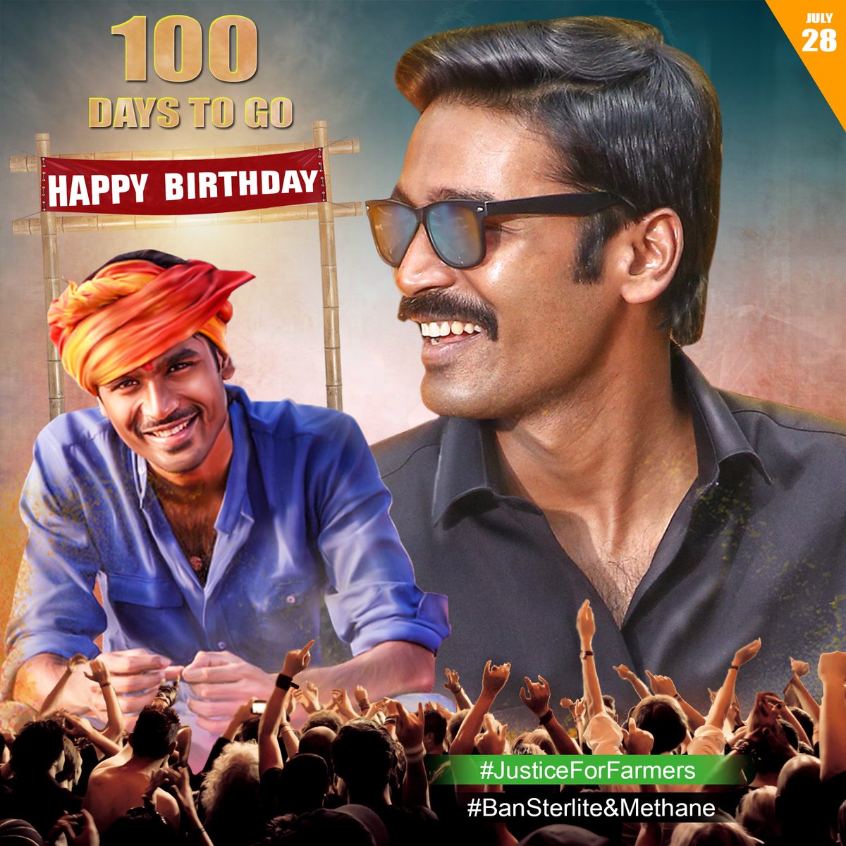 Hari_Dfansclub's tweet photo. " FORTE DHANUSH BIRTHDAY IN 100D " 100days to witness multitalenteds birthday #prideoftamilcinema #multitalentedDhanush @dhanushkraja @Trollvipoffl @My_Dhanush @rvasanth92 https://t.co/KwSDWbgNQv