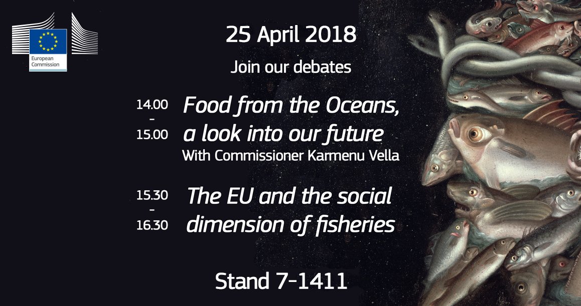 EU Maritime & Fish (@eu_mare) on Twitter photo 📅 25 April: Follow on Twitter the 2 debates with Commissioner <a href="/KarmenuVella/">Karmenu Vella</a> nad many important guests at #SeafoodExpoGlobal. We'll talk about Food from the Oceans & the Social Dimension of Fisheries. More info 🖱️europa.eu/!kX68kR #SEG18 #SEG2018 🐟 📅 25 April: Follow on Twitter the 2 debates with Commissioner <a href="/KarmenuVella/">Karmenu Vella</a> nad many important guests at #SeafoodExpoGlobal. We'll talk about Food from the Oceans & the Social Dimension of Fisheries. More info 🖱️europa.eu/!kX68kR #SEG18 #SEG2018 🐟