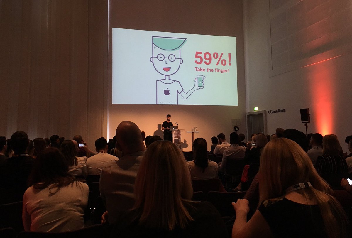 WMScotland's tweet photo. 46% of Millennials would rather lose a finger than never have a phone, increasing to 59% for iPhone users! @sharethrough @iabuk #iabuk https://t.co/ep0iOomBSC