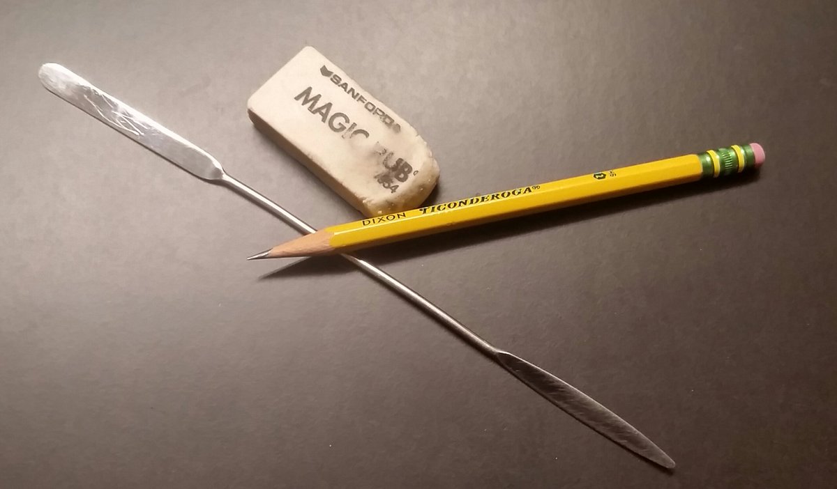 judgereeve's tweet photo. #Day19 #Archive30 #favouritetool How IS an archivist to choose just one?? My archivist loves her @WeRTiconderoga pencil, @GaylordArchival microspatula, & @PrismacolorUS magic rub eraser. Me, I'll take a quill and an inkwell. https://t.co/xspBPi4TEV