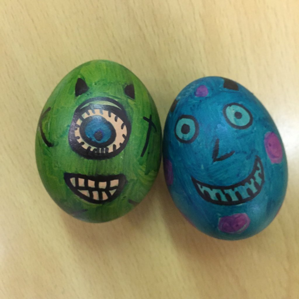 secretguiders's tweet photo. Some fantastic Egg creations before we broke up for Easter! (Think that’s us all caught up) #springterm https://t.co/PGirKucVgC