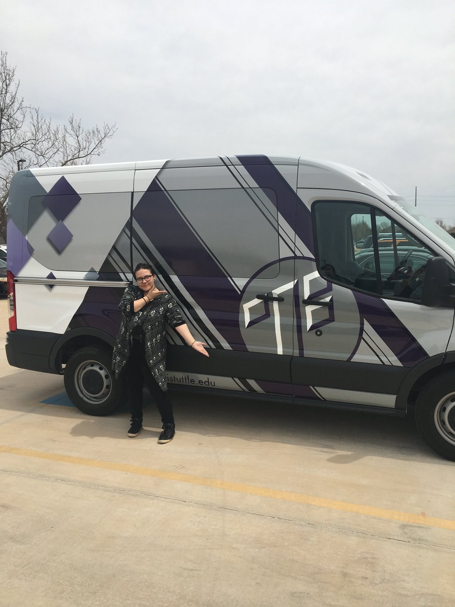 dinkinsatft's tweet photo. The new FT van! Designed by Abbey, GCOM student! #gcomrocks #studentwork #goFT https://t.co/BIKRBK6f56