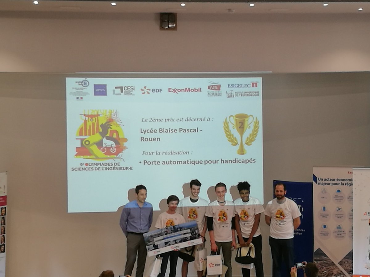 cesi_officiel's tweet photo. Bravo au lycée Blaise Pascal de Rouen pour leur seconde place aux #OlympiadesSI @Cesi_Rouen. Il gagne le droit de participer à la.finale nationale à Paris dans un mois et de visiter la plateforme nucléaire de Penly avec @EDFPenly partenaire de l'événement. https://t.co/IhPq43ep02