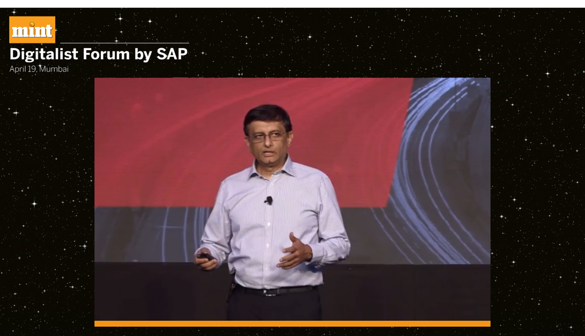 MintEventsLive's tweet photo. Keynote Address by Sri Rajan, Chairman, Bain &amp; Co. India at Mint Digitalist Forum By SAP! @srirajan8
#DigitalistIndia @SAPIndia @livemint @BainAlerts 

Watch Live : https://t.co/NnzQ2HeuE5 https://t.co/to6xncL3RM