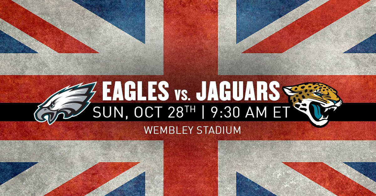 Philadelphia Eagles on Twitter: 'Tickets for the #Eagles matchup with the  Jaguars in London will go on sale tomorrow morning (5/1) at 5AM ET. Get  tickets here:   / Twitter