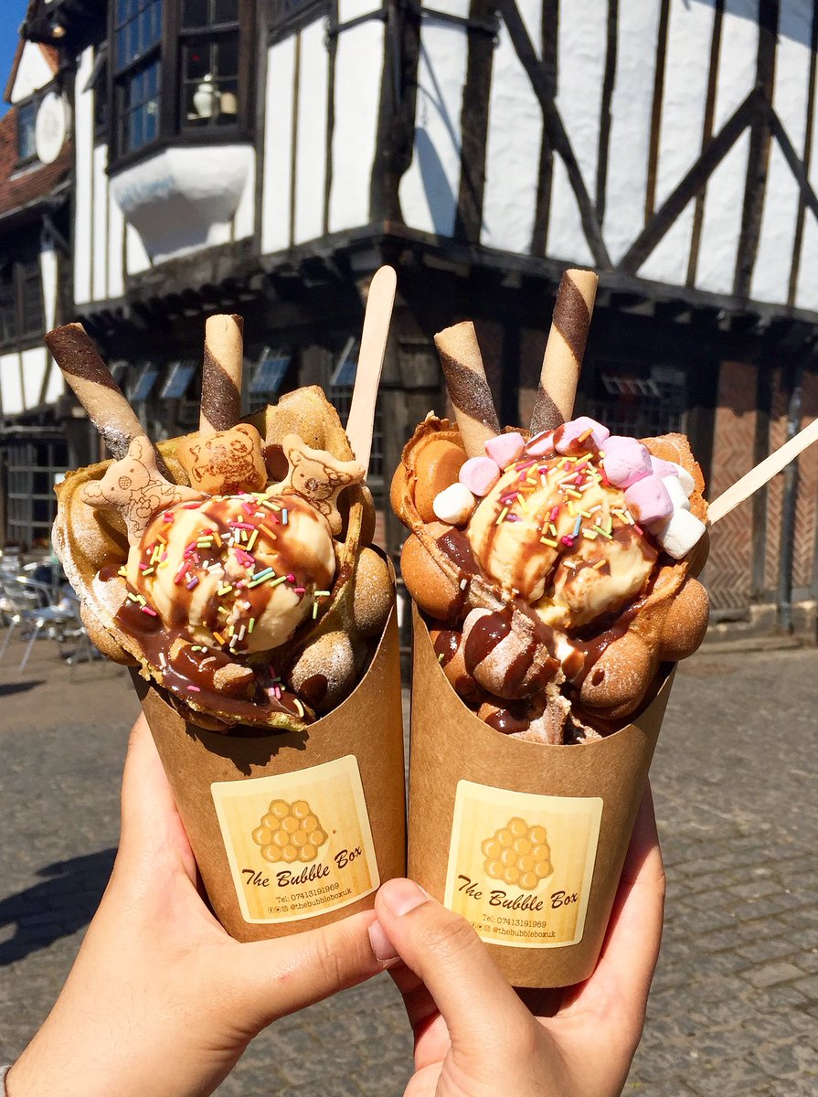 Koala Biscuit+Marshmallow=Bubble Waffle❣️Yes!!! Come to <a href="/Shambles_Market/">Shambles Market</a> #bubblewaffle #snapchat #TripAdvisor #icecream #Chocolate #York