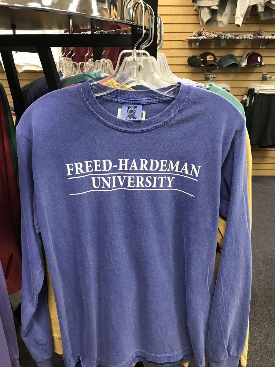 fhubookstore's tweet image. This chilly weather calls for a long-sleeve Comfort Colors tee! Available in a ton of colors!! Shop in store or online at fhubookstore.com #FHU 🦁📚
📸: $16.98
