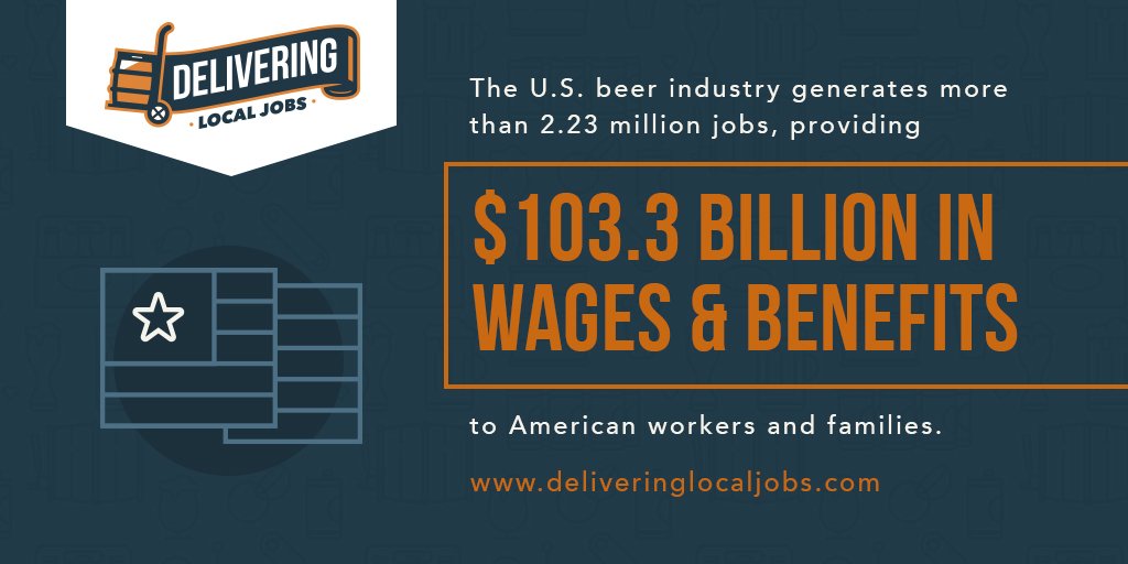 The #beer industry is an economic growth engine in the US! deliveringlocaljobs.com #DeliveringLocalJobs
