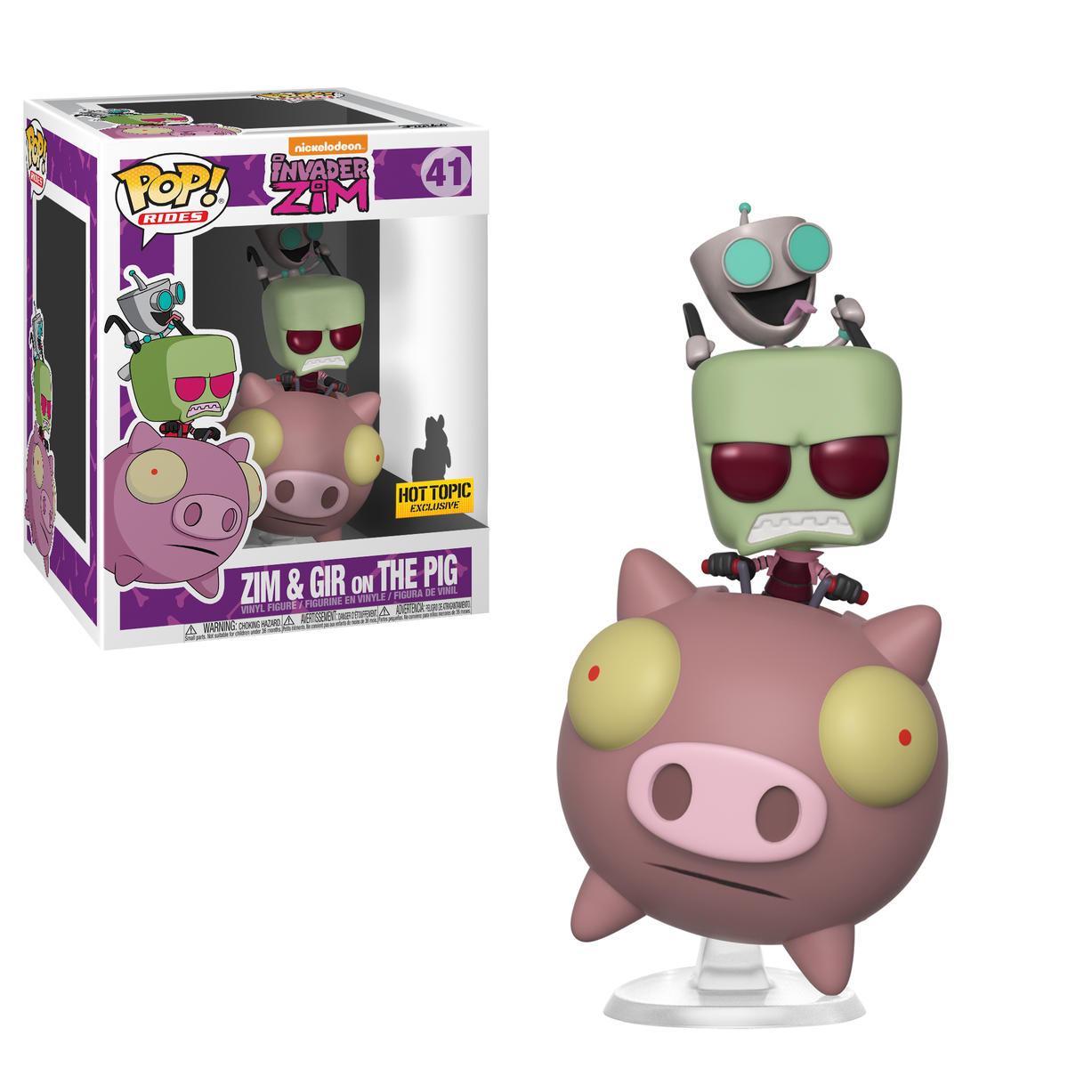 Funko's tweet photo. RT &amp; follow @funko for the chance to win a @HotTopic exclusive Zim &amp; Gir on The Pig Pop! Ride! https://t.co/vfJojJmaG4