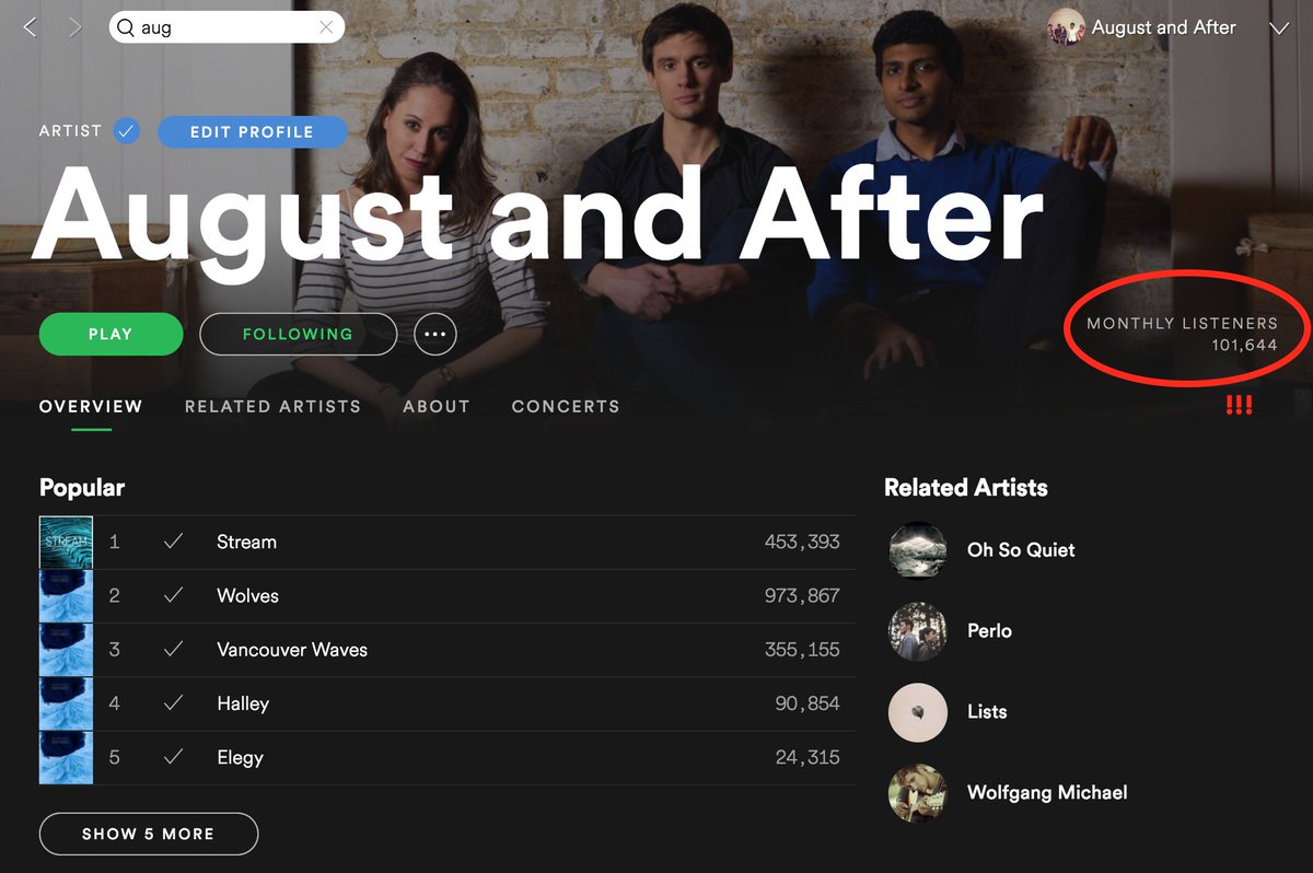 August and After tweet media
