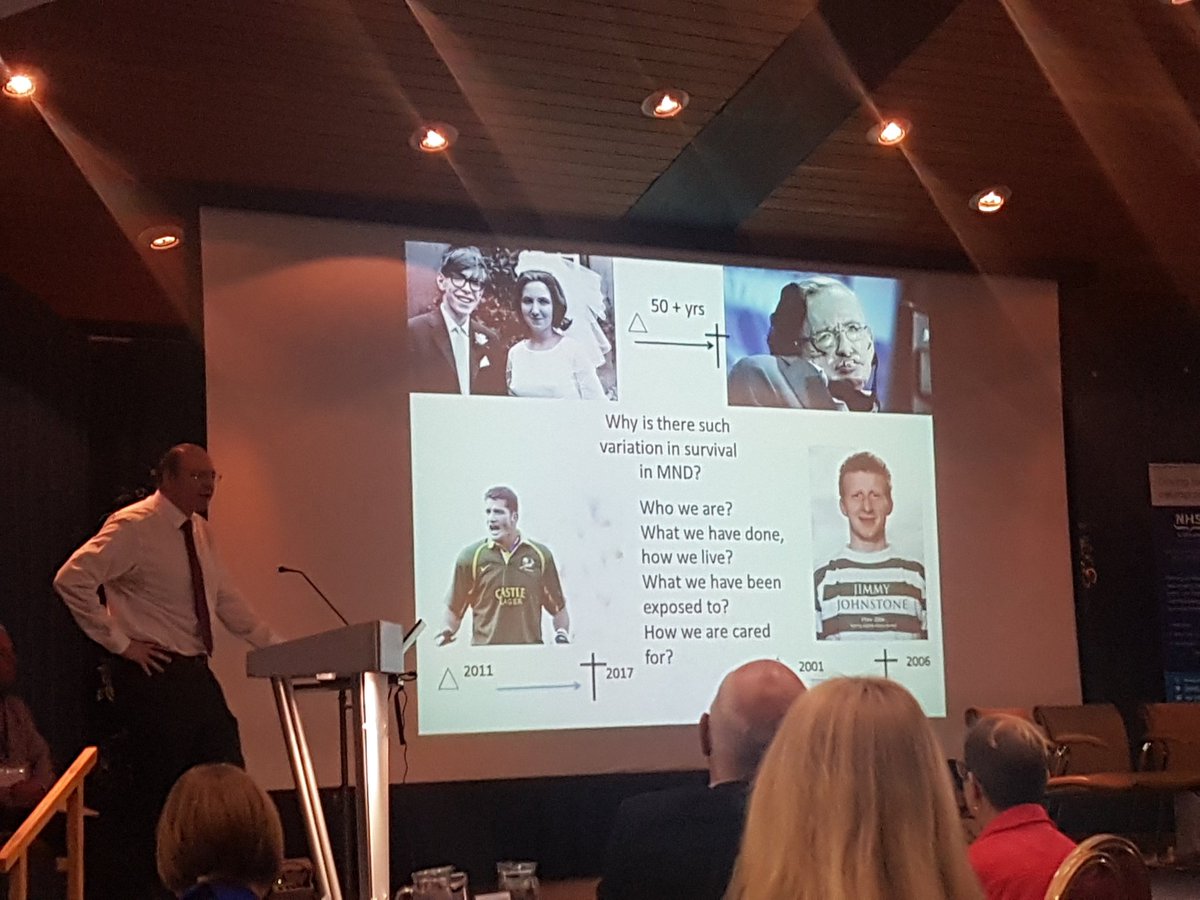 NHSResearchScot's tweet photo. Dr George Gorrie gives his #speedpresentation on variation in survival of #MND - looking at what facets impact on survival of patients. #ScotNeuro18 https://t.co/tPpgRt9xLv