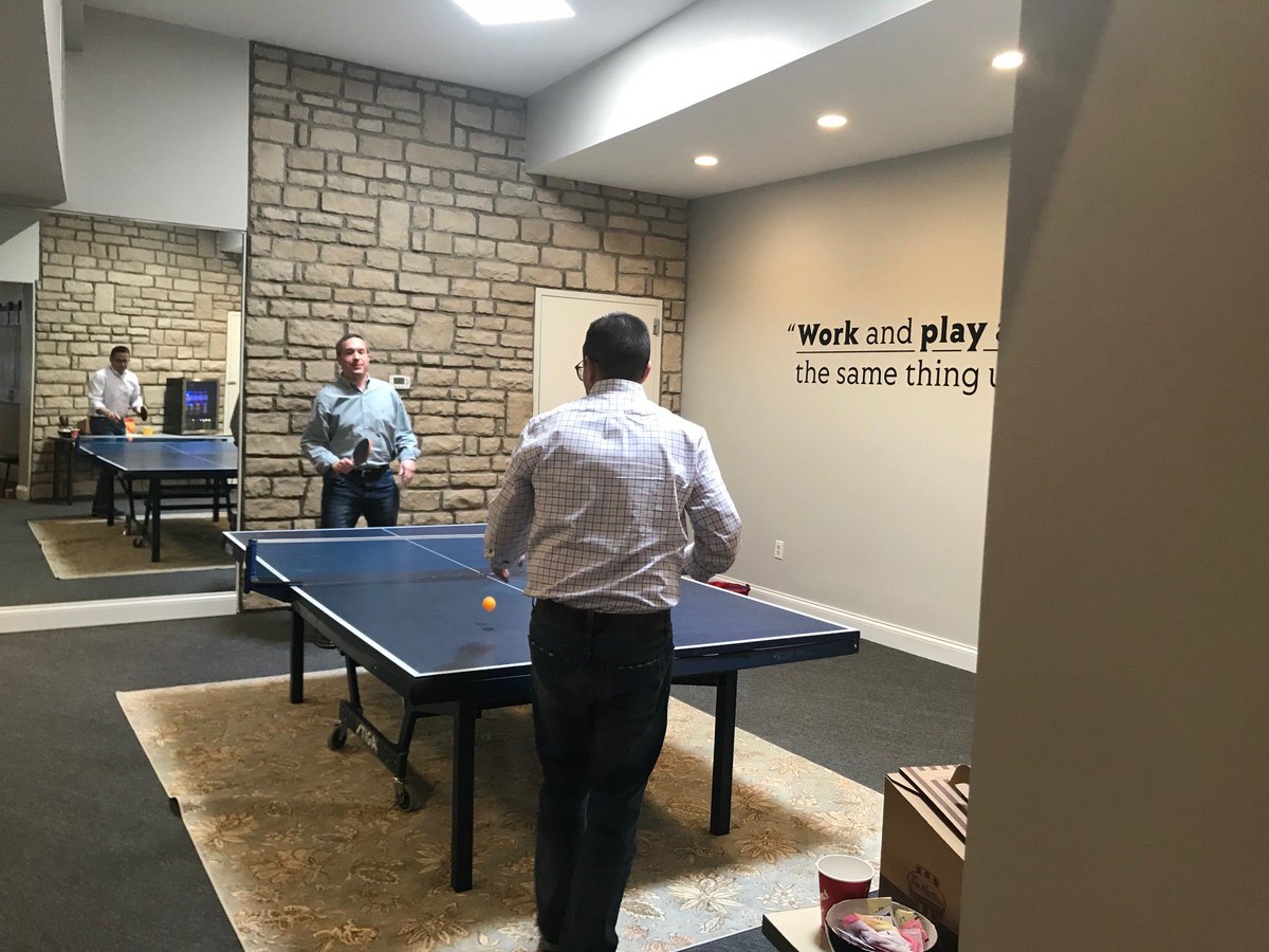 inspireprgroup's tweet photo. Inspire was glad to welcome the DSW corporate team to our offices yesterday for training… and a lot of ping-pong action! #willworkforshoes https://t.co/ntYM9HdJvN