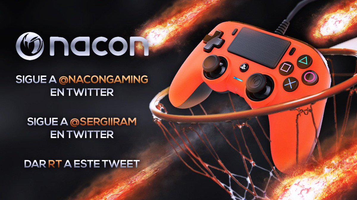 SORTEEEEOOOOOOO!!

Mando Nacon Compact en color ROJO! ¿LO QUIERES? ¡Muy simple!

- Sigue a <a href="/NacongamingES/">Nacon España 🎮</a> 

- Sígueme a mí @Sergiiram

Da #RT a este tweet 

¡Y ya está! ¡Con este mando los triples entran solos!

¡El sorteo finaliza el jueves 26 de abril!
