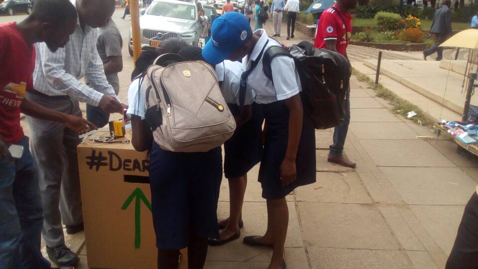 kubatana's tweet photo. Post Boxes deployed across HRE to gather citizens’ views on Chiwenga’s decision to fire striking nurses. Find them at Africa Unity Square, 1st St, Parirenyatwa + more. Or share your solidarity messages for the nurses here & we'll get them to him.
#DearVP #BringBackOurNurses https://t.co/jeazD0l2Up