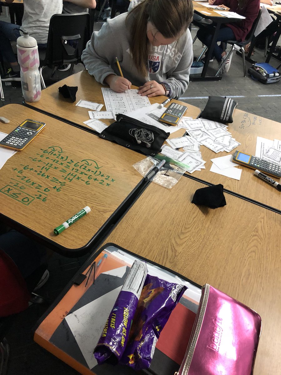 mr_n_casas's tweet photo. Ss working on different tasks to learn the same concept. #differentiation #yaymath #friscomath #fisdmath #trentmsmath @Trent_Principal https://t.co/syP0rfpWez