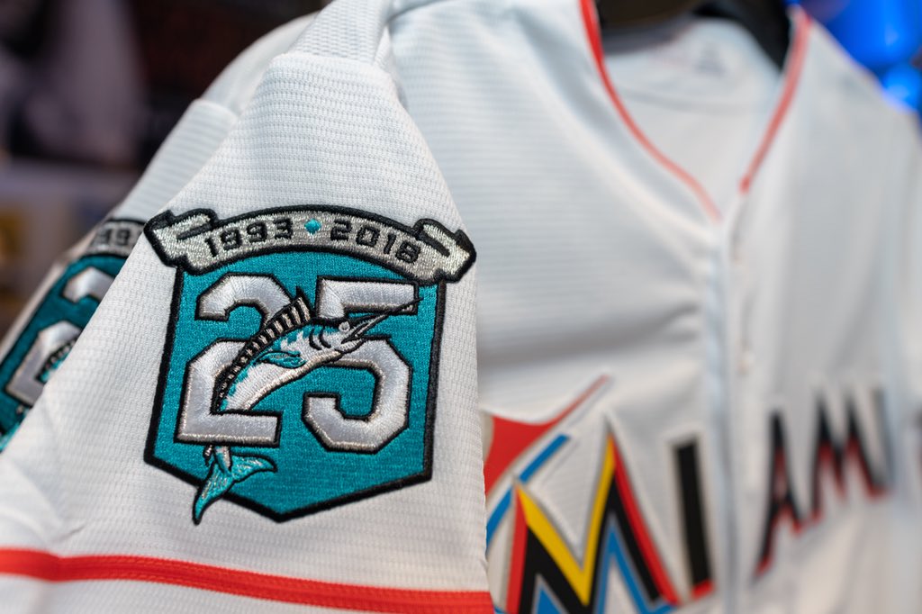 marlins 25th anniversary jersey