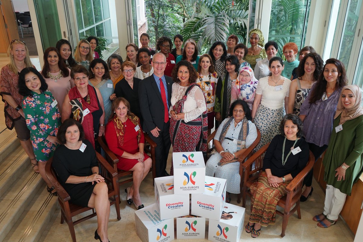 Delighted to host #DiplomaticSpouses at @aseforg this morning. Attended by over 30 women including spouses of #ASEFGovernors and #ASEM Ambassadors and High Commissioners. Amb @karstenwarnecke talked about ASEF and its role in the ASEM process. #DiversityCreates #ASEFOutreach