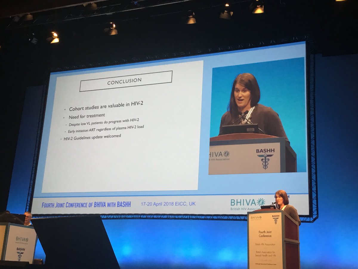 BritishHIVAssoc's tweet photo. Penelope Sellers highlights the necessity for ART for HIV2 patients with low or undetectable viral loads #BHIVABASHH18 https://t.co/kfuZ6QPndR
