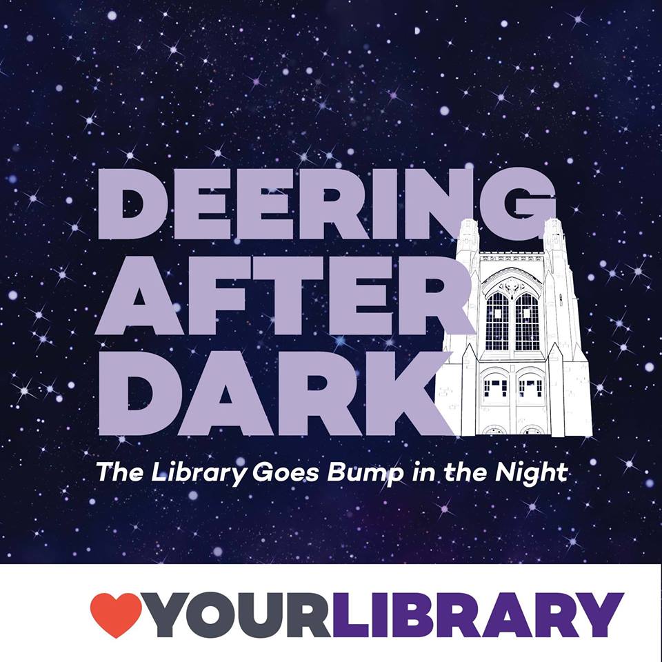 NU_LIBRARY's tweet photo. Pizza, popcorn, games, mini golf, and a photo booth. Don't miss Deering After Dark from 10pm-2am tonight! https://t.co/s0vB6IseqS  #DeeringAfterDark #NULibraryLove https://t.co/uBVlUXOSEQ