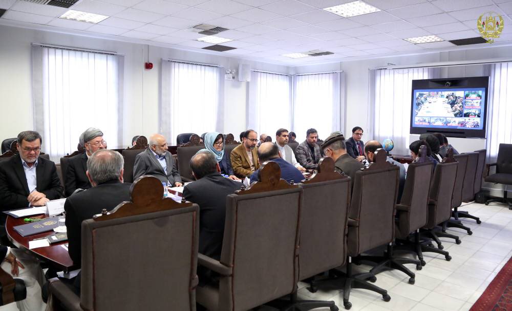 Today I spoke with the governors of 34 provinces and commanders of the armed forces through videoconference from the Tawheed Command Center to speed up the voter registration process. #Afghanistan