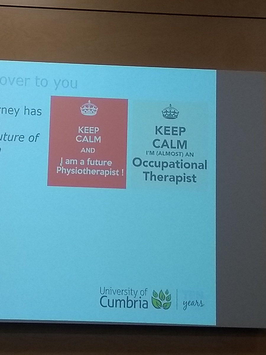 OccupationalFox's tweet photo. Ending the conference looking forward, inspired to continue to be involved in evidence based practice throughout my career #uocOT #uocPT https://t.co/wMtTWiscMt