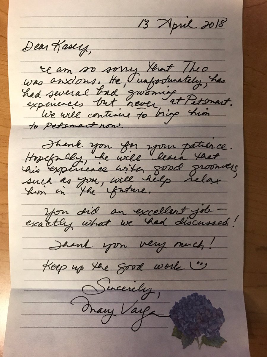 Wonderful reply to our Trusted Partner behaviors. Thank you Kasey in #564 for everything you do.

<a href="/Monicalovespets/">PetSmartNortheast</a> <a href="/allen_webb/">Webb Allen</a> #datlife