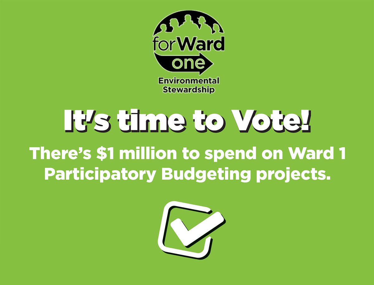 For_Ward_1's tweet photo. This is the last day to use up your votes in #ForWardOne Participatory Budgeting! Head to https://t.co/VdFWS1f1Pn and help us spend $1 million on #HamOnt local infrastructure projects! https://t.co/FHRiNHASks