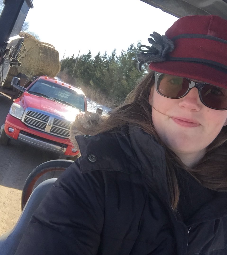 Some people take cigarette breaks. This #FarmHer is sometimes called for a towing break. #mystormy #ramtrucks #springmud