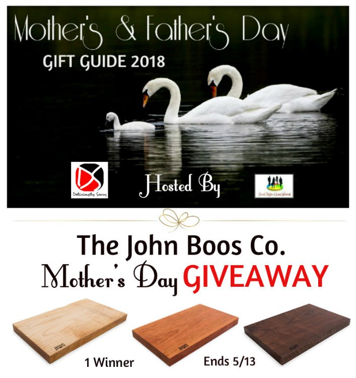 DeliciouslySavv's tweet image. Enter The John Boos Co. Mother's Day Giveaway! 1 Lucky Winner Receives an 1887 Rustic-Edge Cutting Board (choose from multiple sizes in Walnut, Cherry or Maple wood!) Made in the USA! Ends 5/13 @johnboosco @SMGurusNetwork ENTER HERE--&amp;gt; deliciouslysavvy.com/the-john-boos-… via @deliciouslysavv