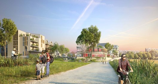 Nacarat_immo's tweet photo. A #Rungis, le coup d'envoi a été donné pour le futur #agroquartier de la plaine de Montjean, sur lequel @QuadralTransac, #UrbanCoop et Nacarat réaliseront les premiers #logements et commerces dès 2019 ! https://t.co/DqfVE8Niww https://t.co/wOf7x4ha9g