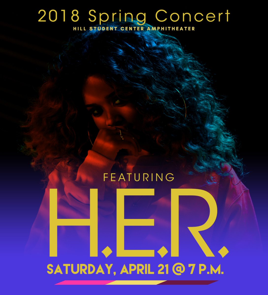 This Saturday following Springfest: <a href="/HERMusicx/">H.E.R.</a> in concert outside Hill Student Center! Free for UAB students, $20 for friends outside of UAB uab.edu/studentaffairs…