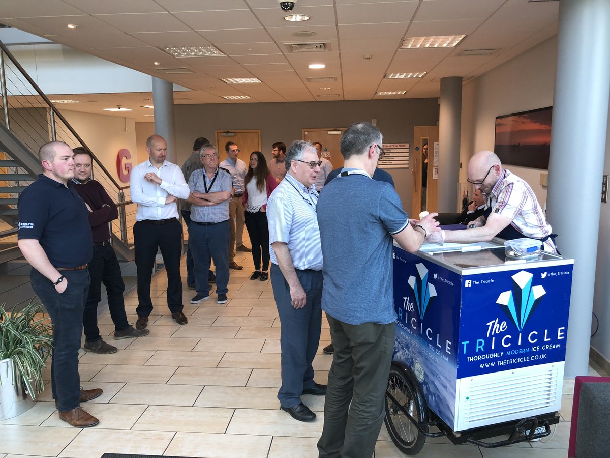 the_tricicle's tweet photo. Businesses at broadland business park #norwich enjoying our #icecream wares on #warmestdayofyear. Nice to have a few mins of aircon https://t.co/O3jKWeFSWE