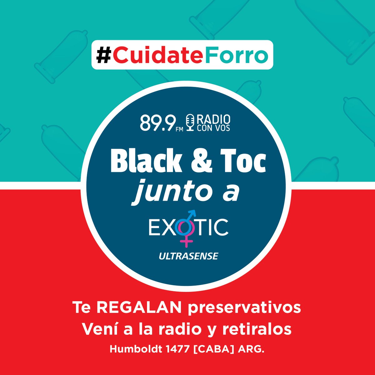 Myria_web3's tweet photo. ¡Mañana te esperamos en la radio con los amigos de @ExoticUltra
Pasá, llevate preservativos y disfrutalos #CuidateForro https://t.co/h6eCongqGk