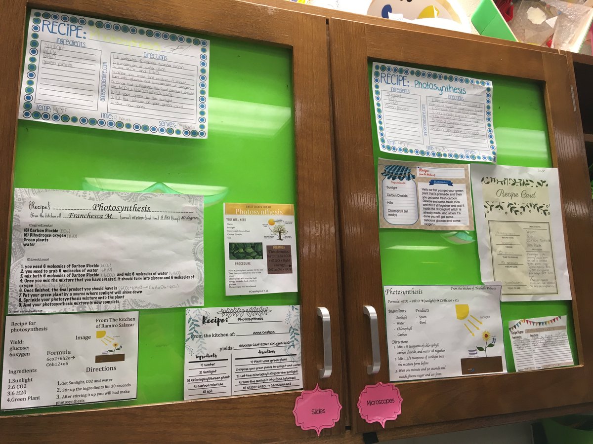 wittymcwit's tweet photo. Making recipe cards for photosynthesis!
@CCSD93 @jaystreamIC @JayStreamPBIS @Jayactivities https://t.co/0rzW3oGm98