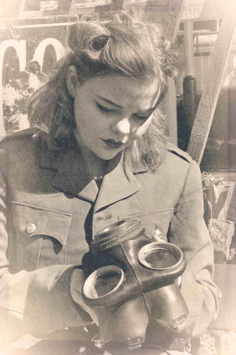 TW_Bristol's tweet photo. Vintage model shoot @AVRbitton #goodnightsweetheart #ww2 #sepia #bristolmodels https://t.co/gUPdpaCrS2