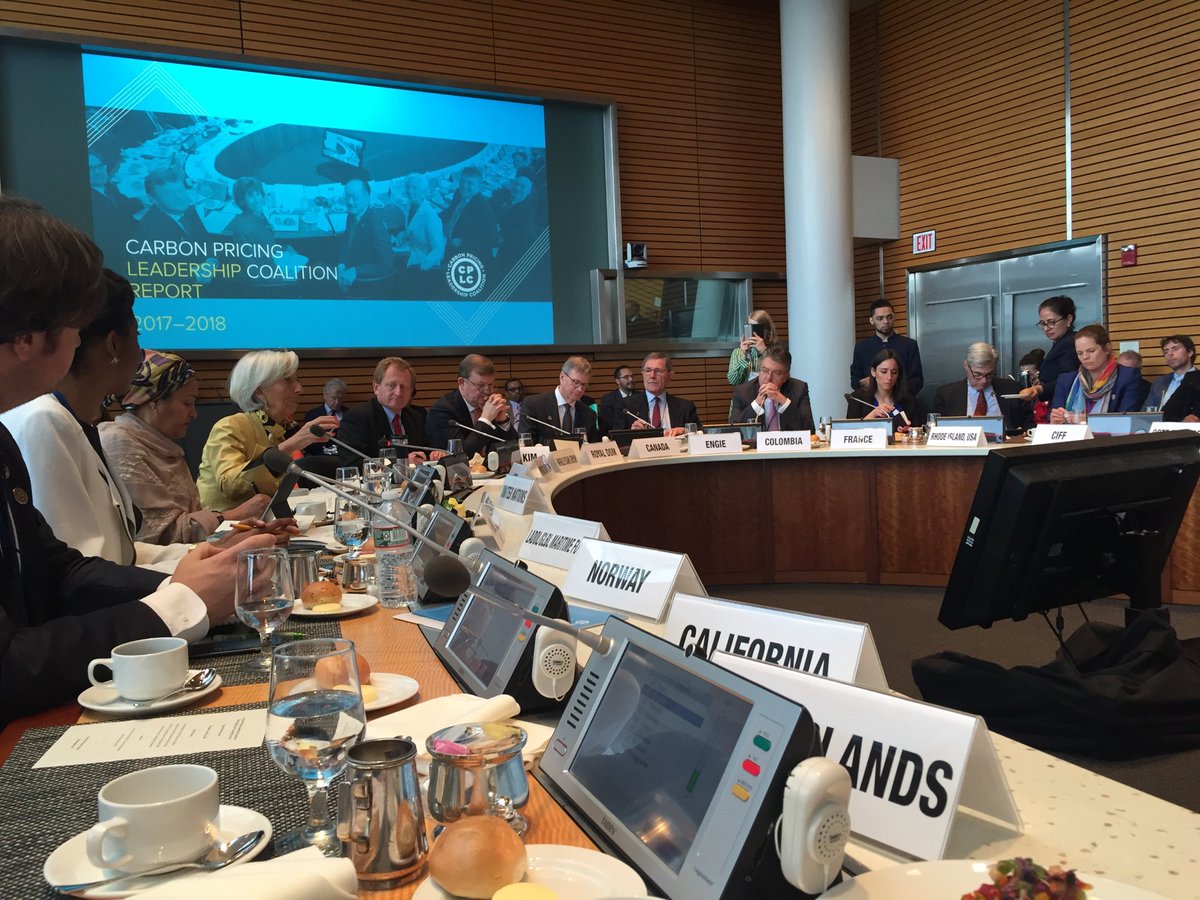Carbon Pricing Leadership Coalition #SpringMeetings <a href="/WorldBank/">World Bank</a> <a href="/MahindraRise/">Mahindra Group</a>