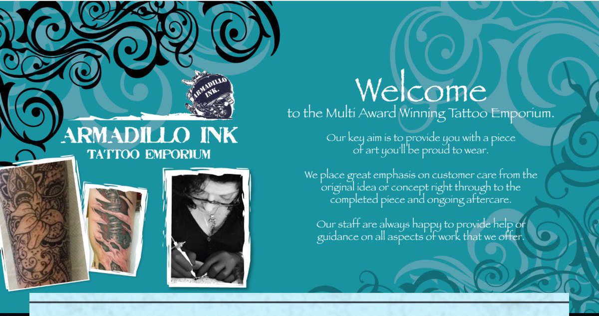 armadilloink's tweet photo. The @armadilloink team prides itself on offering high quality #tattooing in a friendly environment. From your first tattoo, a discreet 'cover up' post surgery or a full ornate body suit we're here for you. @ADG_IQ founder #FongyTullulahFinxster was born to be #QueenOf Tattooing https://t.co/UVRthqnOwU