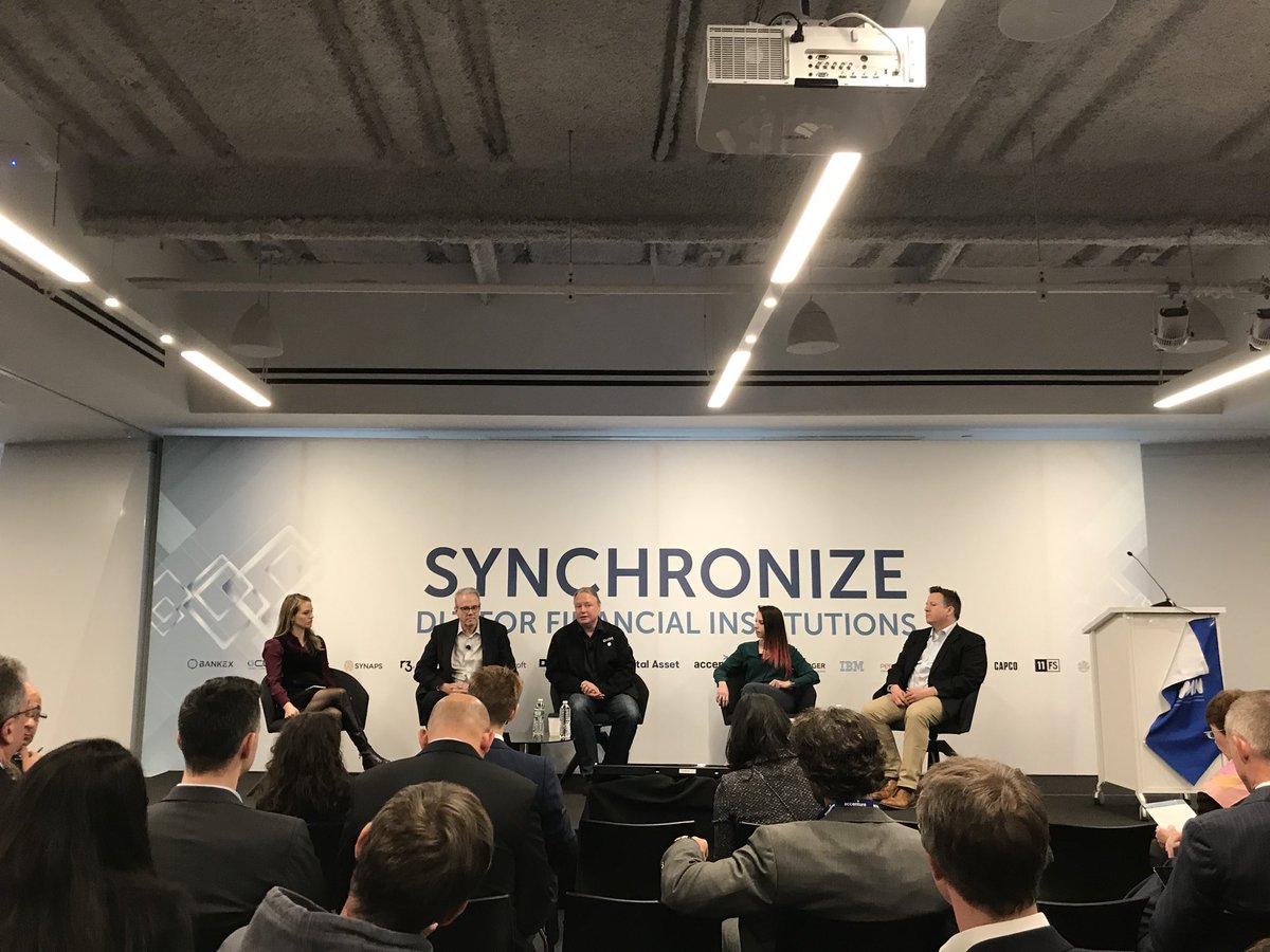 RichardMV37's tweet photo. And now onto confidentiality! Hyperledger, quorum, eea and Microsoft on the panel https://t.co/41muvRkdYb