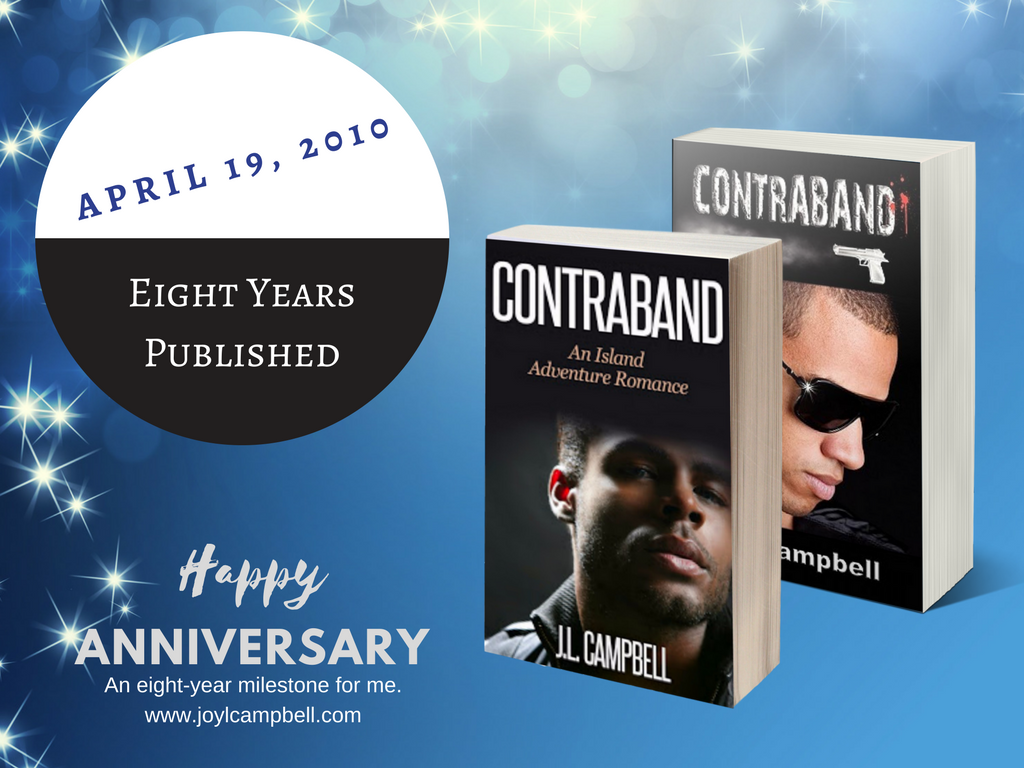 JL_Campbell's tweet photo. Eight years published today. This book started it all. Can a man, who lives on the wrong side of the law, turn his life around for the love of a good woman? Find out in CONTRABAND. #SALE @ $0.99 #KindleUnlimited #romanticsuspense #romance #urbanread #twins https://t.co/rukIWMuSlq https://t.co/MGr956lVpn