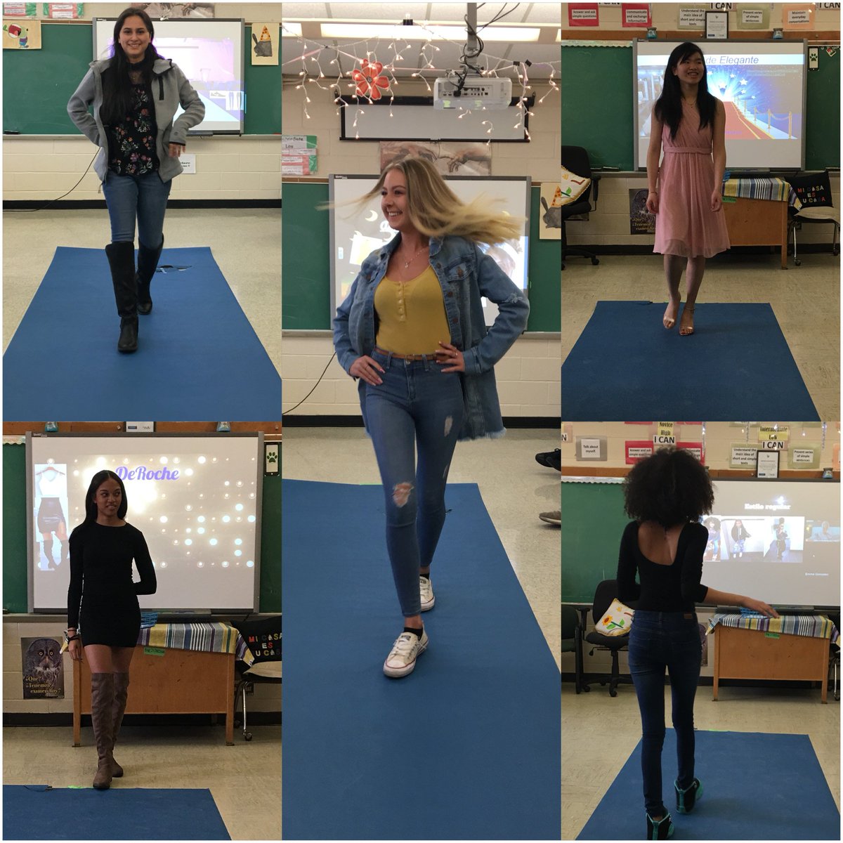EBPublicSchools's tweet photo. East Brunswick Public Schools
Just now · 
EBHS students in Señora Baez-Cardona's Spanish classes prepared for, designed outfits and then hosted their personal fashion show in Spanish! 
#ExcellenceinAcademics #EBPSWorldLanguages @EBPublicSchools @EBPSrchang
@EBHSprinc https://t.co/XkGfnPoI9o