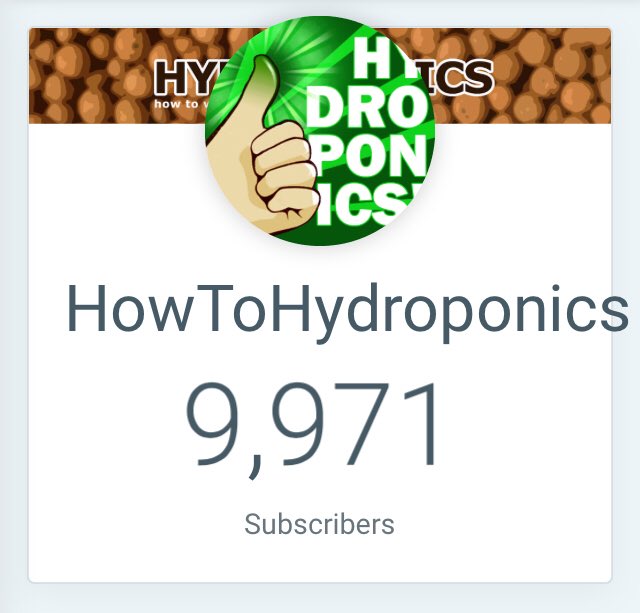 makehydroponics's tweet image. Almost to 10k subscribers on YouTube. I’m very excited for this! If you like watching hydroponic related gardening videos please consider subscribing and help me reach this milestone! 👍 youtube.com/user/HowToHydr…