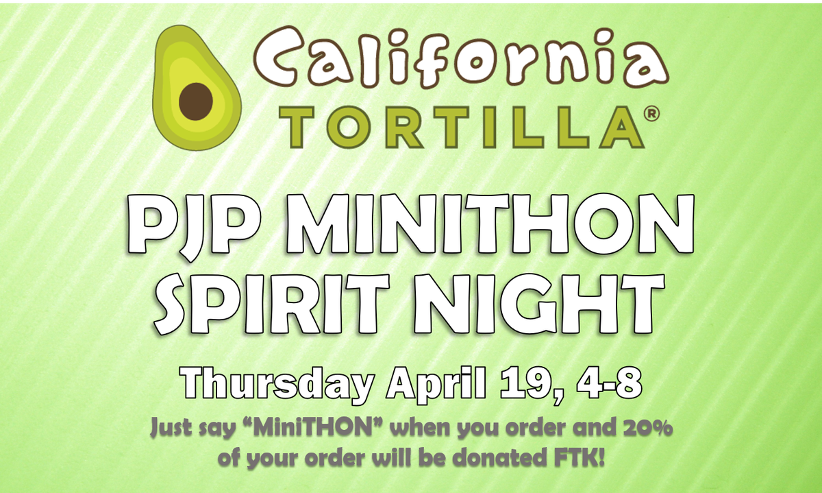 PJP_CSC's tweet image. miniTHON spirit night @ Royersford CalTort starts in &amp;lt; an hour!!! don&apos;t forget to say &quot;MiniTHON&quot; when u order so 20% of ur order goes FTK!!