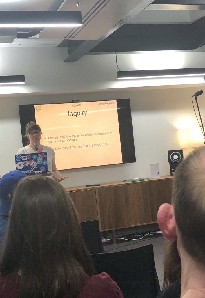 lubes's tweet image. Aristotle, yo! #EthicsInDesign @ideo @wickedgeekie kicking it with the ancients. #uxpaDark