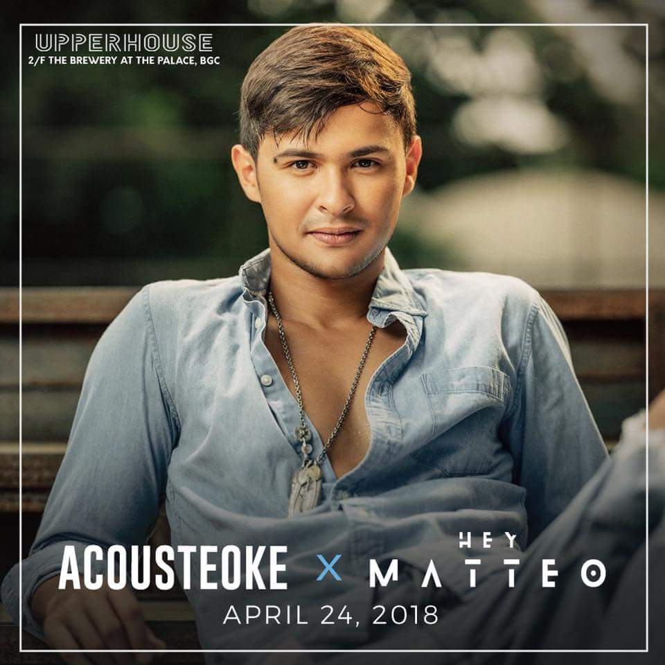 _DiploMatts_'s tweet photo. Catch @mateoguidicelli on April 24 at Upperhouse ,the brewery at the Palace for #Acousteoke #HeyMatteo https://t.co/OZ1JlbOr1n