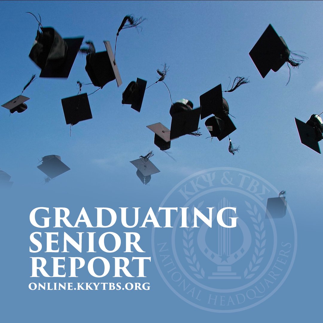 Don't forget to submit the Graduating Senior Report (GSR) alongside your Chapter Summary Report. 

Your Sponsor and/or Director of Bands will need to approve your GSRs. Be sure to allow for the forms’ timely approval.

online.kkytbs.org