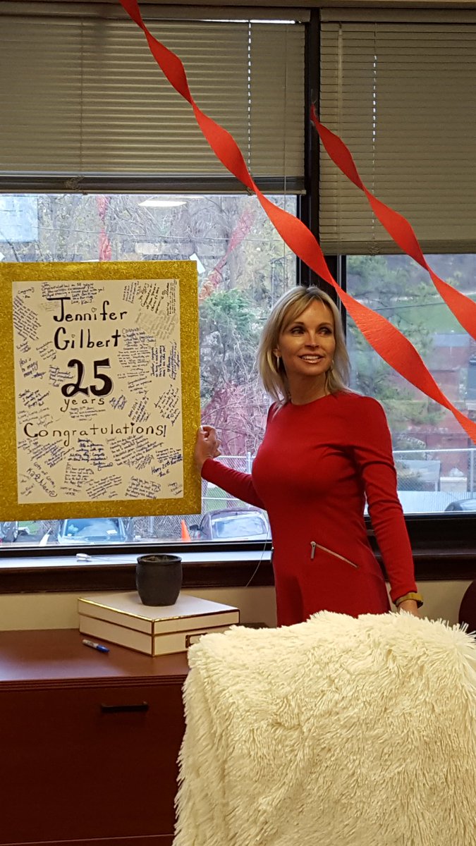 KaiJacksonFox45's tweet photo. Congratulations @jennifergfox45 on 25 years at Fox45. I'm having a great time working with you, my friend & co-anchor. #JenniferGilbert #Happy25thAnniversary https://t.co/fwpgfJCAO7